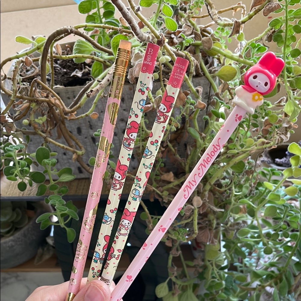 Vintage MY MELODY pencil LOT - UNUSED 1988-1991